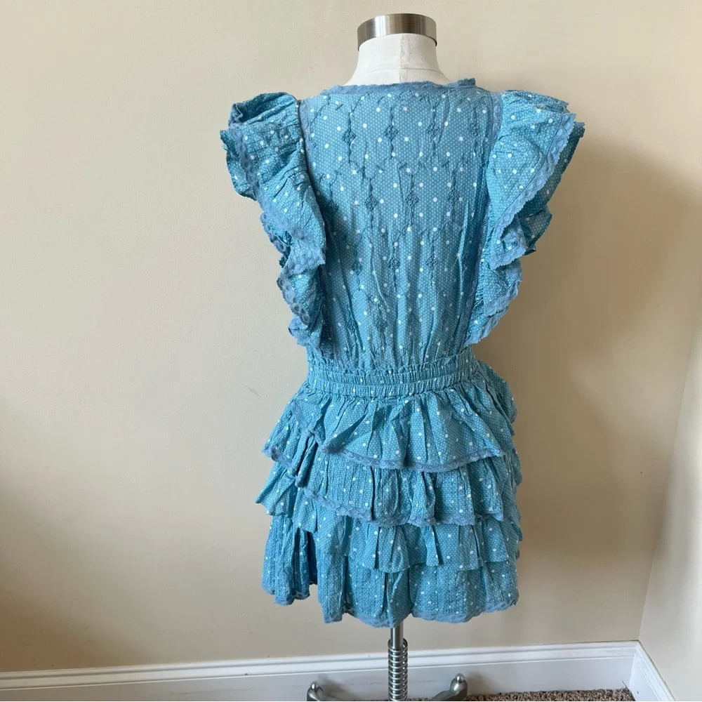 LoveShackFancy Corelli Ruffle Mini Dress Size 26141 - Picture 12 of 16